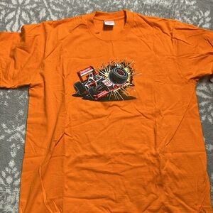 Supreme Orange Racing Graphic Short Sleeve Tee